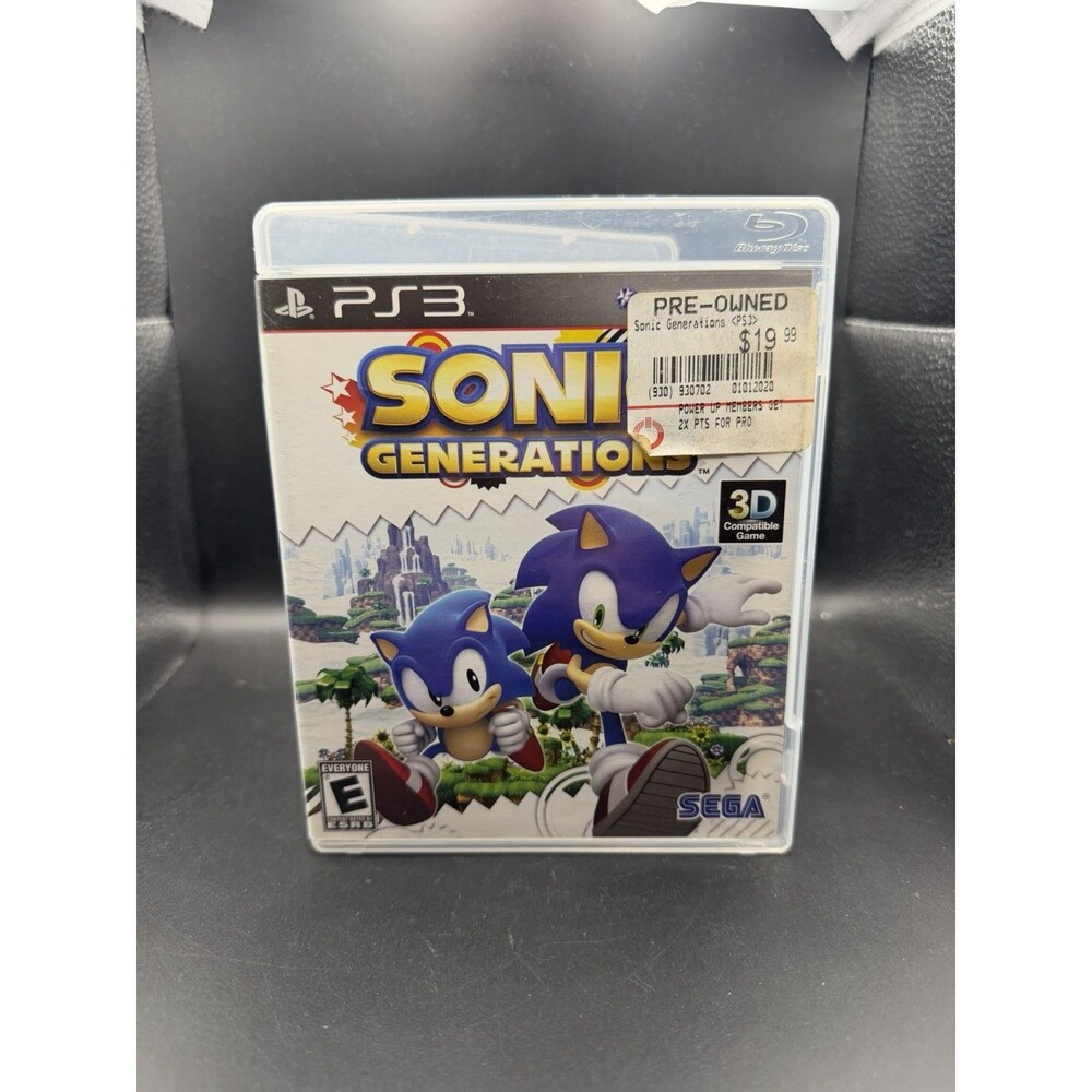 Sonic Generations Sony PlayStation 3 PS3 Complete with Manual CIB Tested